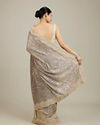 Mohey Women Sandstone Beige Rhinestone Work Saree