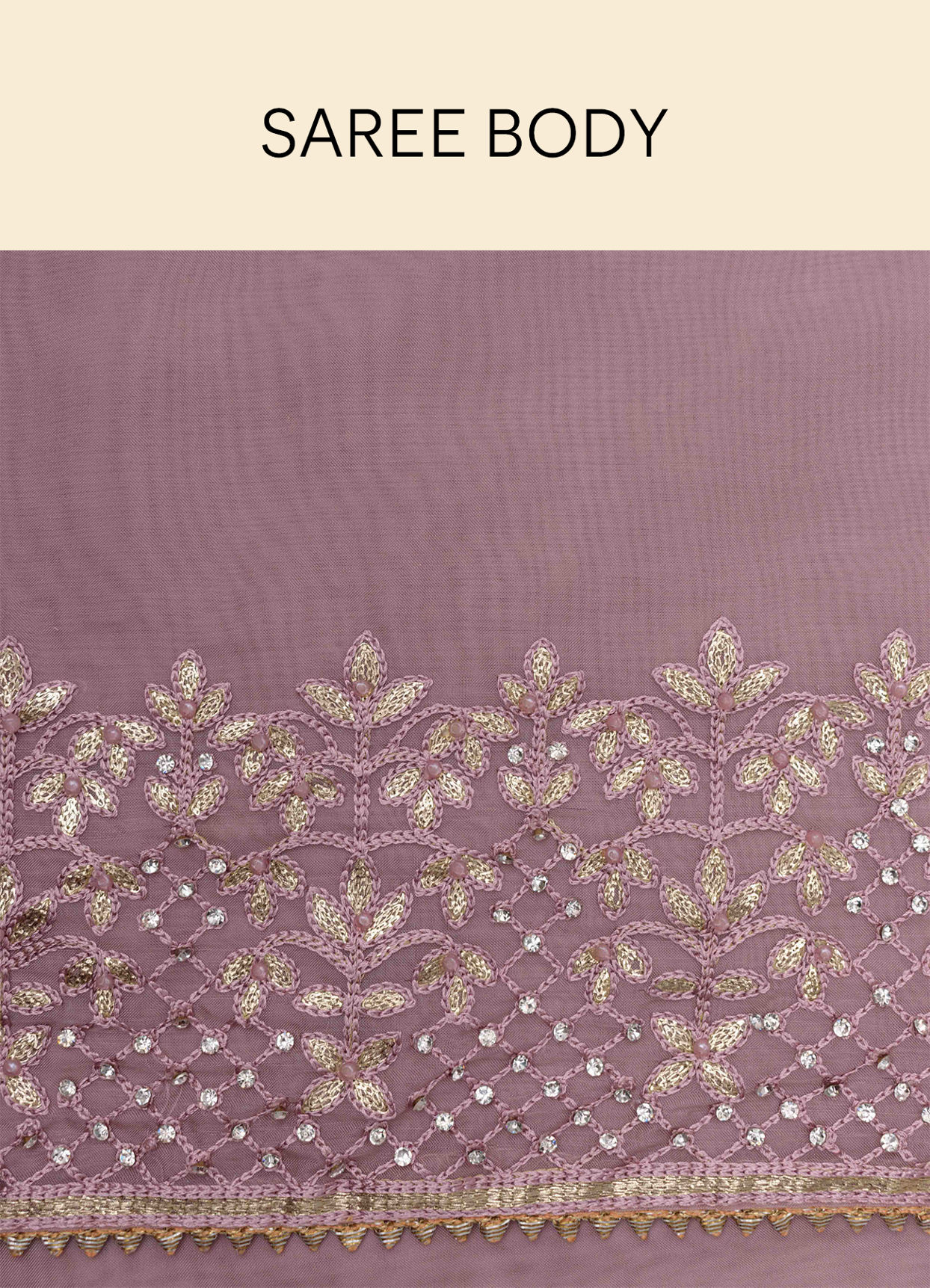 Mohey Women Mulberry Floral Patterned Saree