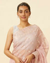 Mohey Women Fairy Tale Pink Saree with Floral Patterns image number 1