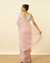 Mohey Women Fairy Tale Pink Saree with Floral Patterns