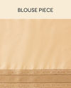 Mohey Women Antique White Saree with Floral Patterns