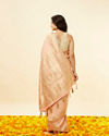 alt message - Mohey Women Coral Pink Buta Motif Saree image number 1