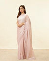 Mohey Women Lotus Pink Stone Work Saree