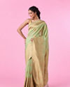 Pista Green Sparkle Saree