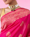 Mohey Women Pink Elegance Traditional Saree