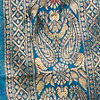 Teal Blue Patterned Saree