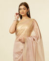 Mohey Women Purple Cutdana Work Saree