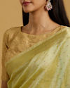 Mohey Women Emerald Glow Chanderi Saree