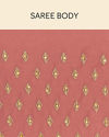 Mohey Women Flamingo Pink Diamond Patterned Saree
