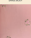 Mohey Women Rose Shadow Pink Floral Patterned Saree