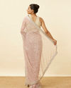 Lilac Saree with Mirror Work and Ornate Borders image number 2