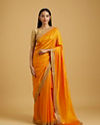 alt message - Mohey Women Mustard Yellow Splendour Saree image number 0