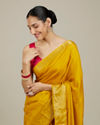 Mohey Women Mustard Yellow Elegance Saree image number 1