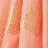Rose Shadow Pink Saree with Fern Patterns