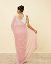 Rose Shadow Pink Saree with Embroidered Patterns image number 2