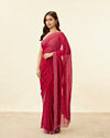 Berry Red Stone Work Saree image number 3