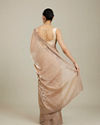 Mohey Women Beige Saree with Mirror Work