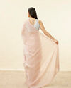 Mohey Women Rose Pink Stone Work Saree image number 2