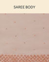 Mohey Women Soft Pink Saree Bordered with Stone Work