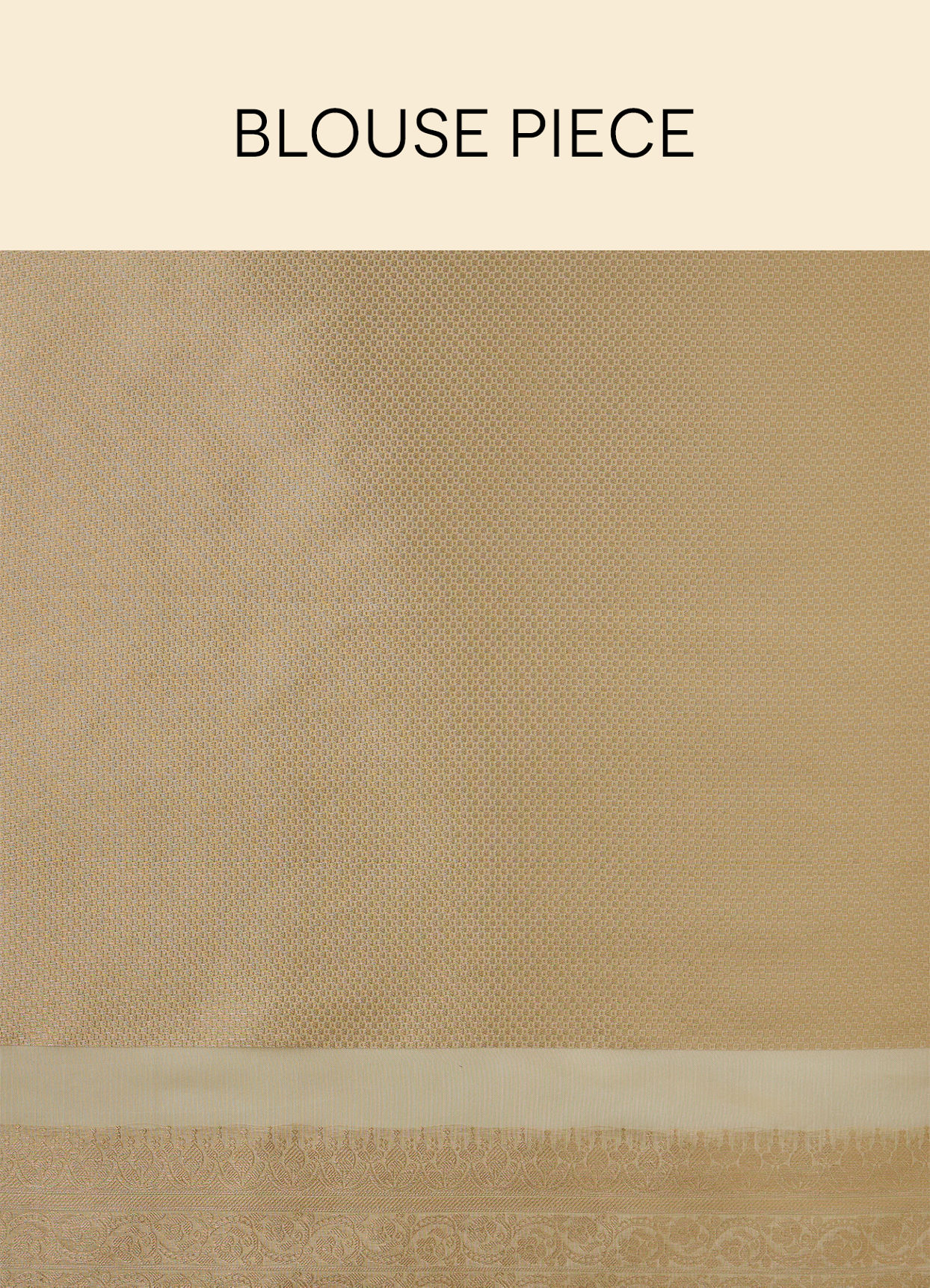 Mohey Women Dark Cream Botanical Print Zari Bordered Saree