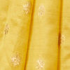 Mustard Yellow Saree with Floral Patterns