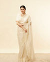 alt message - Mohey Women Sandstone Beige Rhinestone Work Saree image number 0