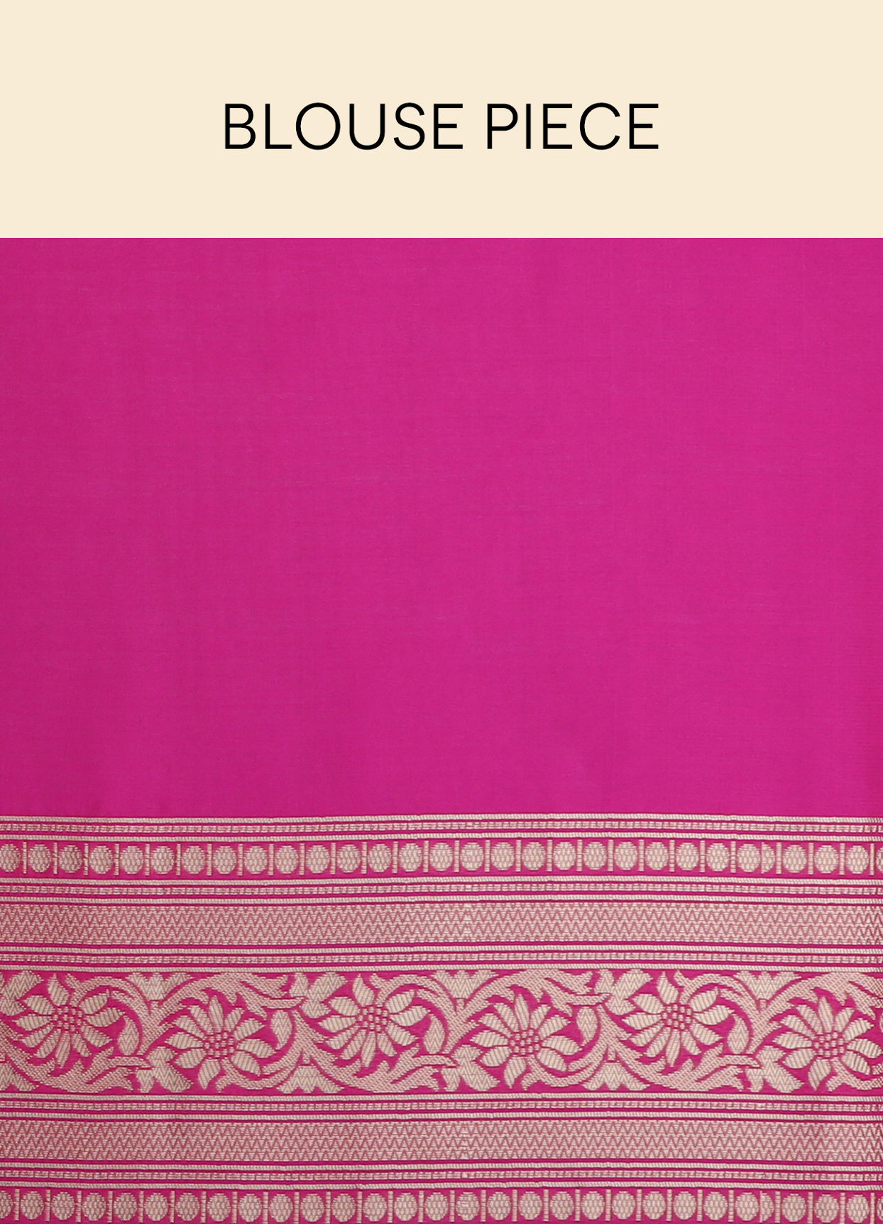 Mohey Women Dark Pink Zari Weaved Saree image number 5