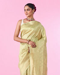 Mohey Women Pista Green Euphoria Saree
