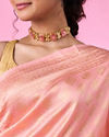 Mohey Women Dainty Pink Delight Saree