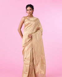 Mohey Women Beige Harmony Saree