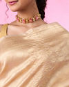 Mohey Women Beige Harmony Saree