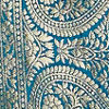 True Blue Paisley Bordered Saree