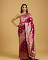 Elegant Wine Saree