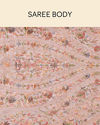 Mohey Women Rosewater Pink Saree with Sequined Paisley Patterns