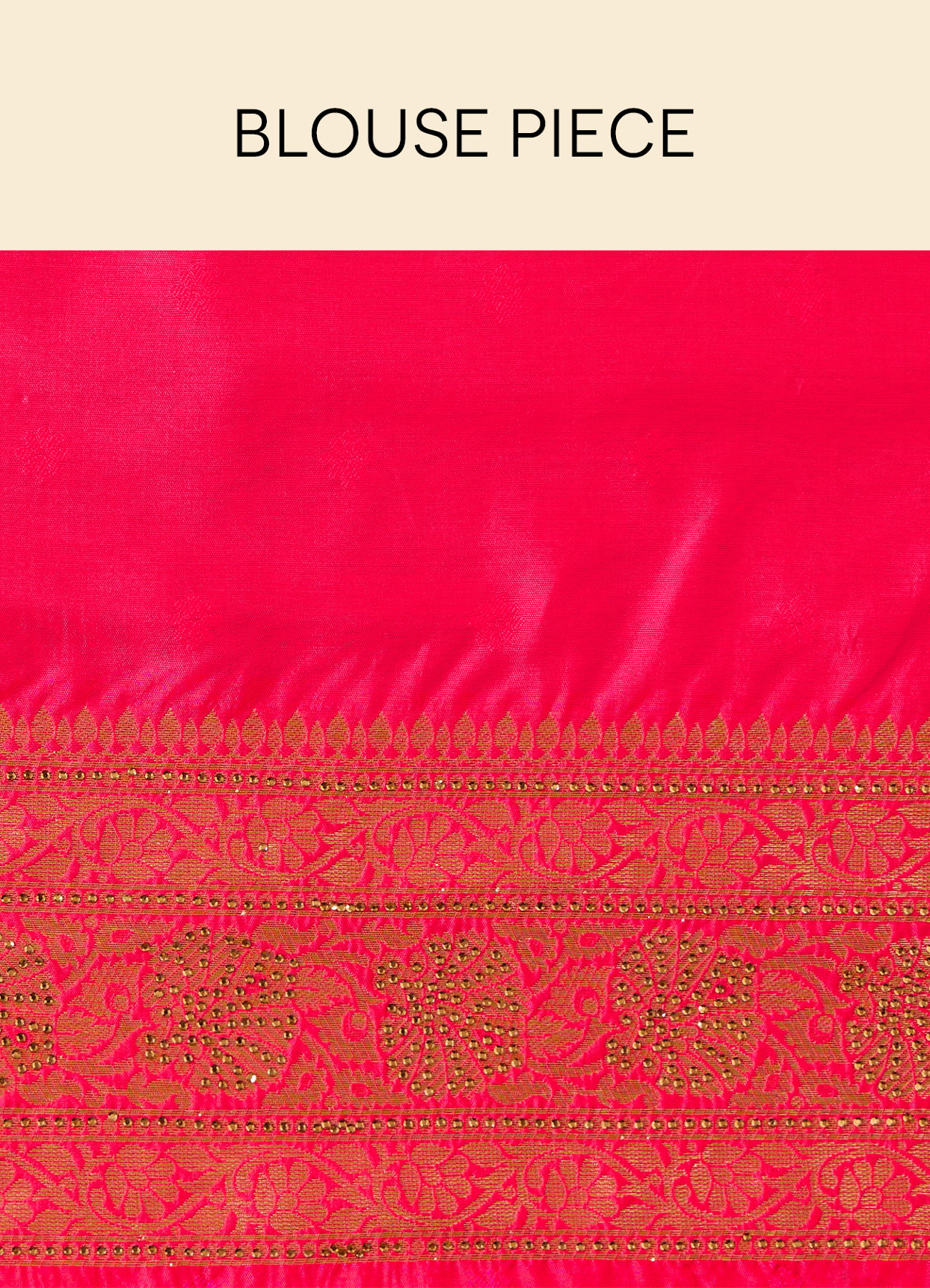 Mohey Women Fuchsia Pink Floral Patterned Saree