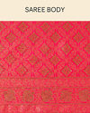 Mohey Women Fuchsia Pink Floral Patterned Saree
