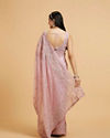 Mohey Women Baby Pink Buta Embroidered Saree with Mirror & Sequin Work