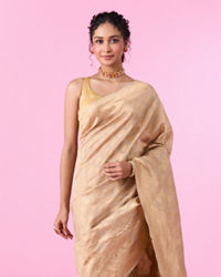 Mohey Women Elegant Beige Gifting Saree