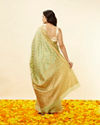 Mohey Women Pista Green Floral Zari Work Saree