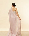 Mohey Women Pastel Purple Bel Buti Patterned Stone Work Saree