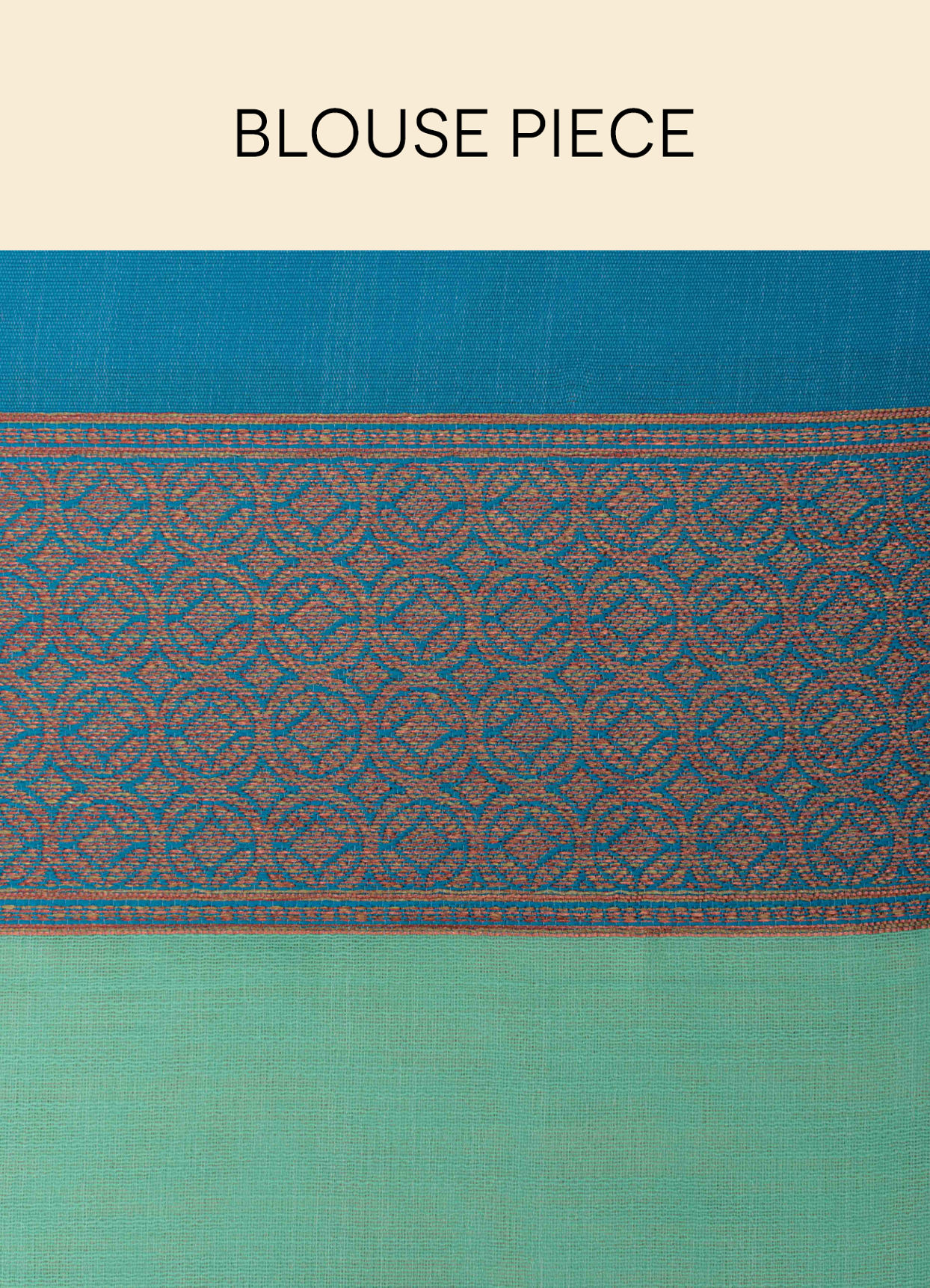 Mohey Women Teal Blue Bel Buti Patterned Saree