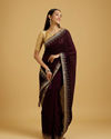 Wine Elegance Art Silk Saree