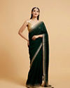 Mohey Women Sublime Green Elegance Saree