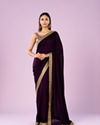 Mohey Women Regal Purple Saree