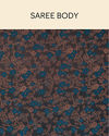 Mohey Women Royal Blue Bel Buti Patterned Saree