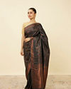 Mohey Women Royal Blue Bel Buti Patterned Saree