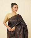 Mohey Women Royal Blue Bel Buti Patterned Saree