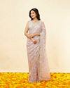 Mohey Women Lilac Purple Sitara Work Saree image number 0