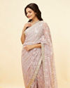 Mohey Women Lilac Purple Sitara Work Saree image number 1