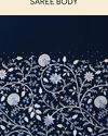 Mohey Women Indigo Blue Paisley Patterned Saree